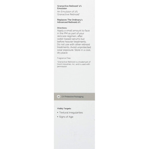 The Ordinary Granactive Retinoid 2% Emulsion 30ml (Previously Advanced Retinoid 2%) 1