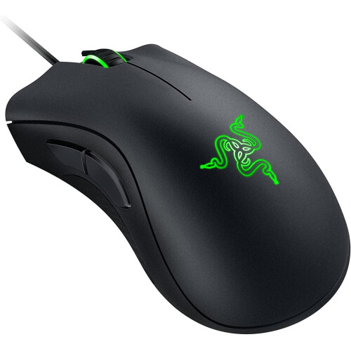 Razer Razer DeathAdder Essential Gaming Mouse: 6400 DPI Optical Sensor - 5 Programmable Buttons - Mechanical Switches - Rubber Side Grips - Classic Black