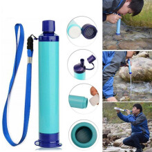 Camping Hiking Emergency Life Survival Portable Purifier Water Filter Straw Tool