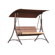 Angel Living Rattan Swing Chair with 3 Seater