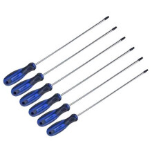 US PRO Professional 6 Piece Extra Long Torx Screwdriver Set with Magnetic Tips BER1520 B1591