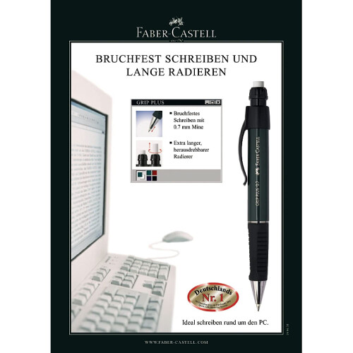 Faber-Castell Faber-Castell Pencil GRIP PLUS 07 Green Metallic 1