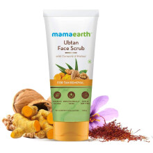 Mamaearth Ubtan Face Scrub with Turmeric & Walnut for Tan Removal - 100g