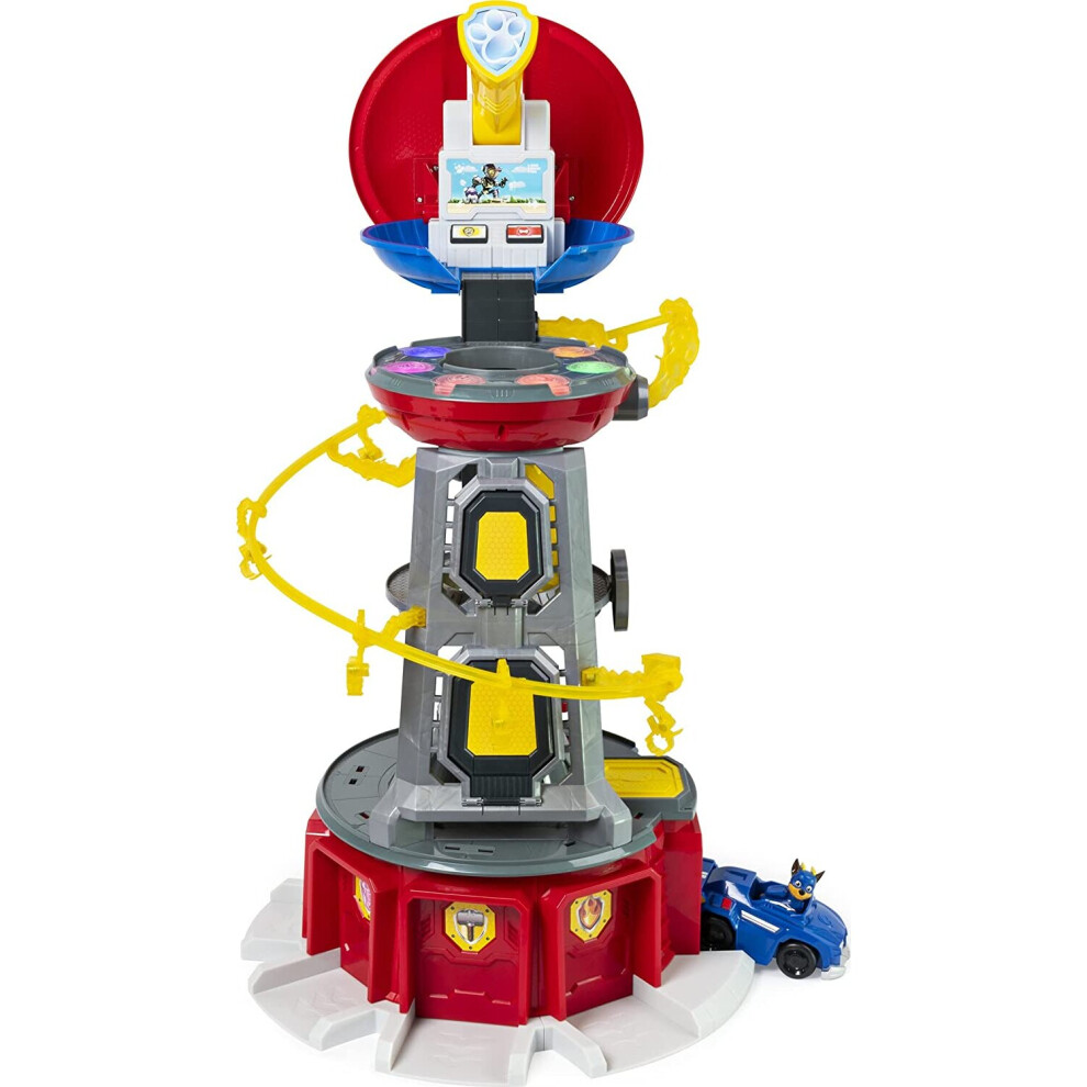 PAW Patrol Mighty Pups Super PAWs Lookout Tower Playset with Lights and Sounds, for Ages 3 and Up