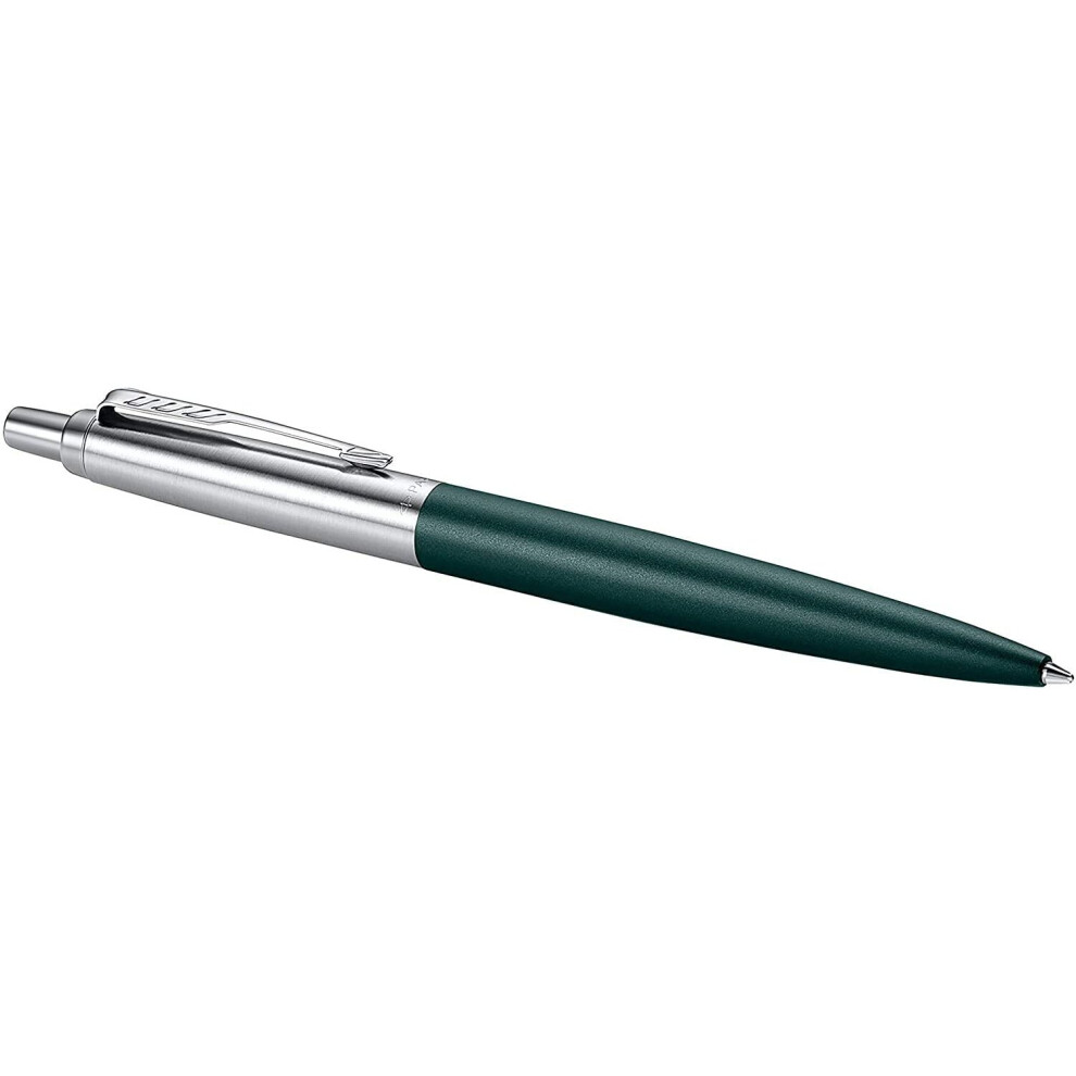 Parker Jotter XL Ballpoint Pen | Greenwich Matte Green with Chrome Trim | Medium Point | Blue Ink Gift Box