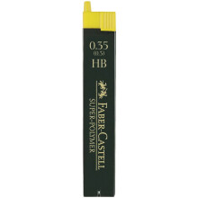 Faber-Castell 0.35mm HB Super-Polymer Fineline Lead (Pack of 12)