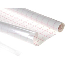 Self Adhesive Clear Sticky Back Plastic Film Grid Cover Exercise Books 33cm x 3 Meter