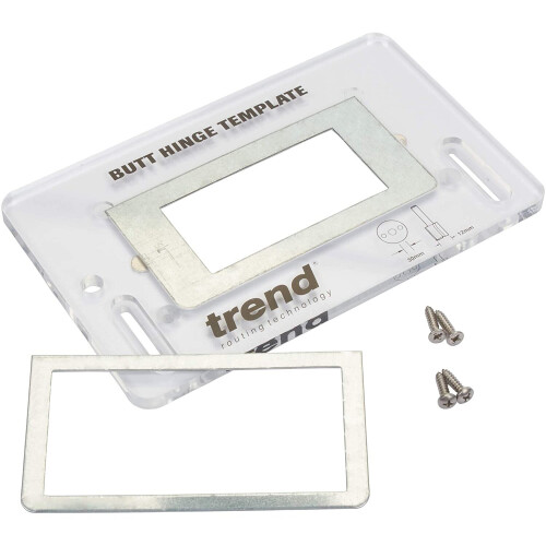 Trend Trend Temp/BH/A Template Butt Hinge 75/100MM, White