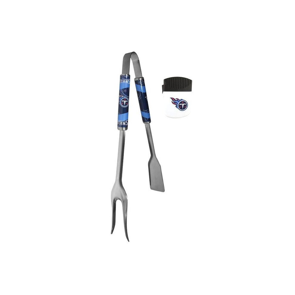 Siskiyou FBQM185PMC Unisex NFL Tennessee Titans 3-in-1 BBQ Tool & Chip Clip - One Size-image-OPC-P8Z8QT9-NEW