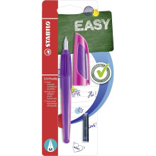 Ergonomic School Fountain Pen - STABILO EASYbuddy M Nib Purple/Magenta