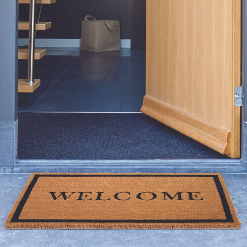 (WELCOME BORDER) Coir Doormats Design Mats 45X75 cm 2
