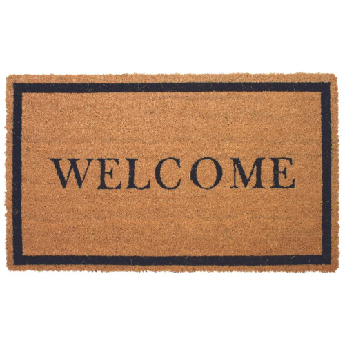 (WELCOME BORDER) Coir Doormats Design Mats 45X75 cm 1