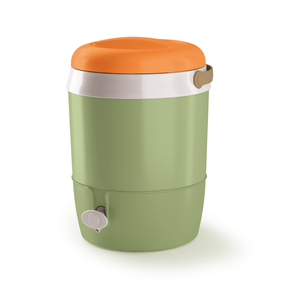 Queensway Home & Dinning (Green & Orange) Hot & Cold 6L Thermos Water Dispenser Drink Cooler