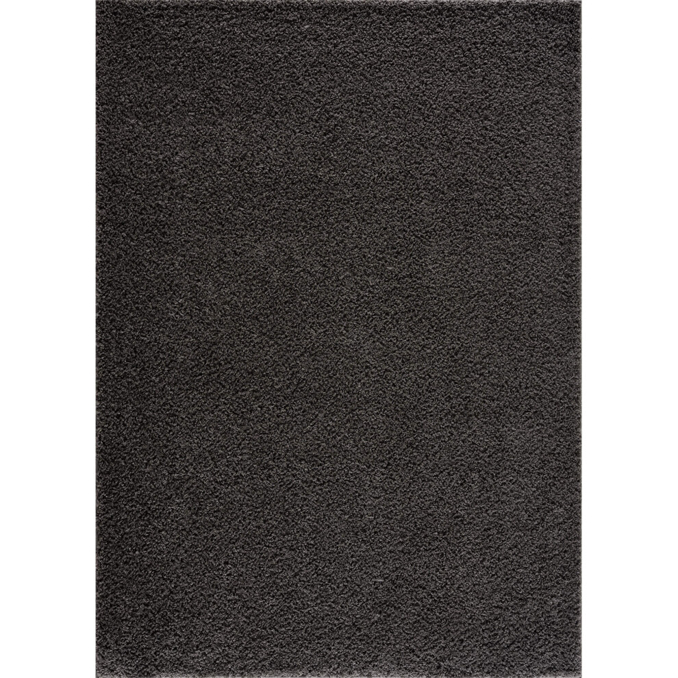 (60X100 cm) Shaggy Collection Shaggy Rugs in Dark Grey