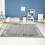 (160X230 cm) Ephesus Collection Modern Rugs Grey Cream 6