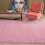 (120X120 cm Square Shape) Myshaggy Collection Rugs Solid Design 6