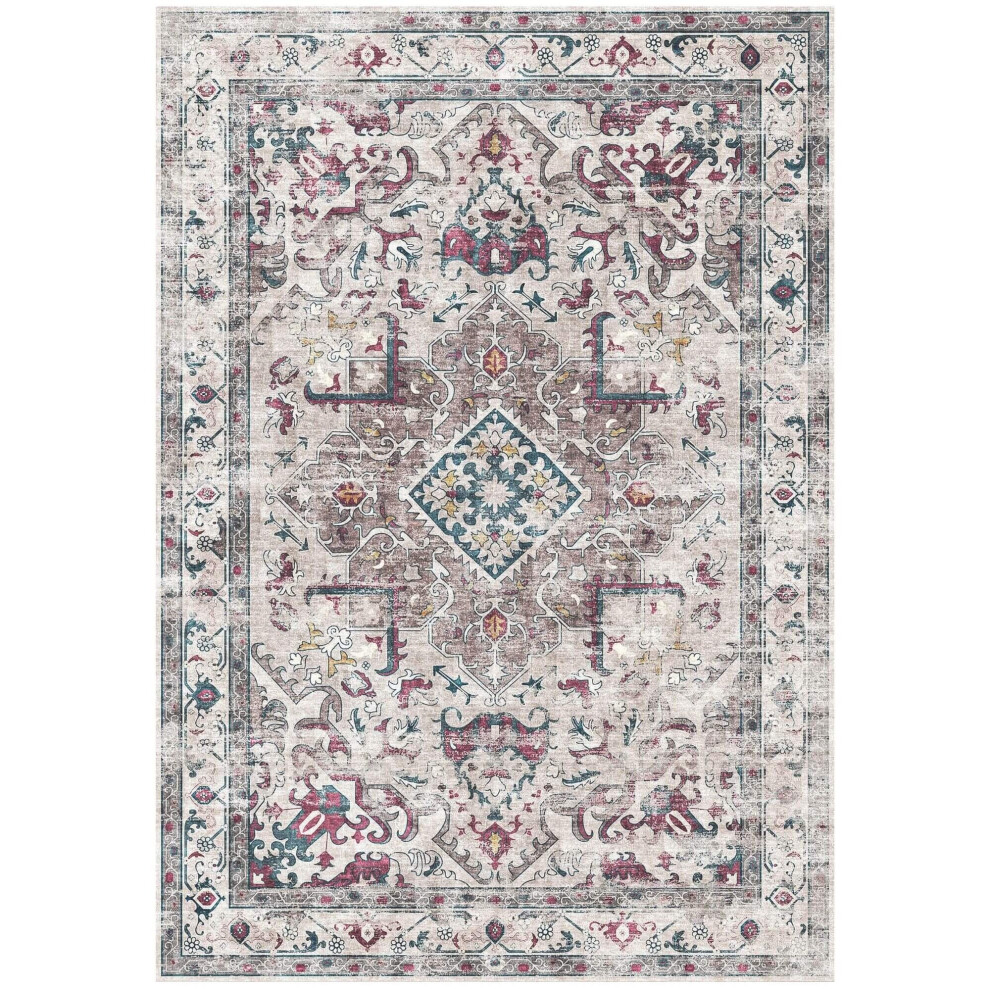 (160X230 cm, Jasru) Atlas Collection Soft Washable Rugs & Runners Vintage Design-image-OPC-P8Z8TKY-NEW