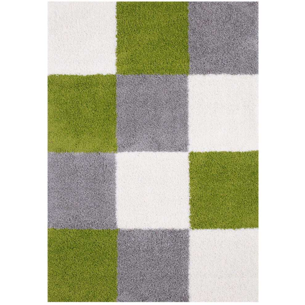 The Rugs Green (180X270 Cm) Myshaggy Collection Rugs Geometric Design