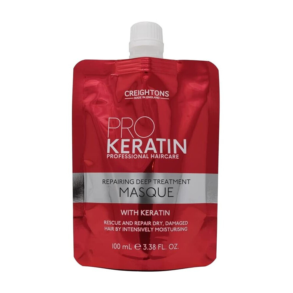 Creightons Pro Keratin Repairing Deep Treatment Masque (100ml) - Formulated with keratin, rescue and repair dry, damaged hair by intensively