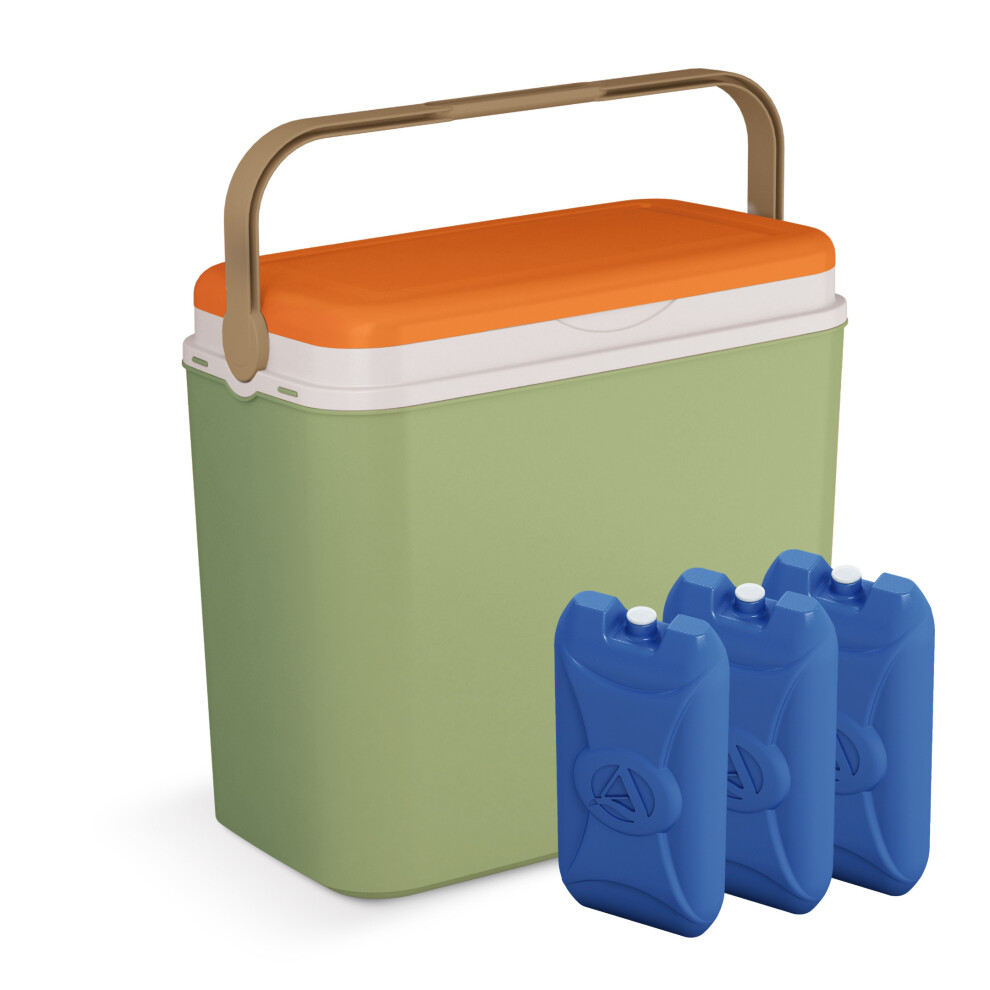Urbn Living (36L + 3 Ice Packs) Large 10-36 Litre Cooler Boxes Camping Beach Lunch Picnic Insulated Food