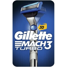 Gillette Mach3 Turbo Razor Handle + 1 Blade Refill 24 g 7702018514465