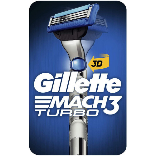 Gillette Gillette Mach3 Turbo Razor Handle + 1 Blade Refill 24 g 7702018514465