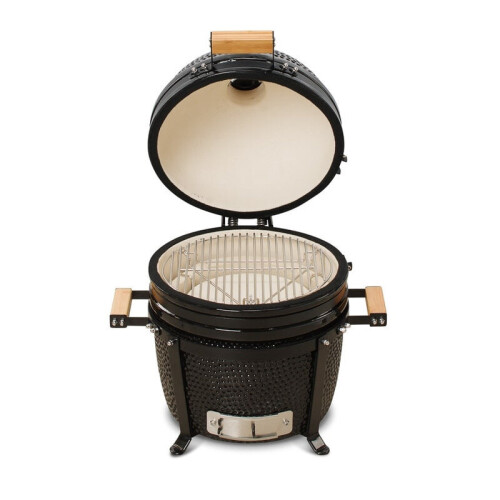 Kamado Bono Black Minimo 40cm Ceramic BBQ Smoker 1