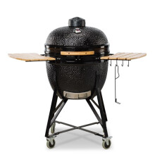 KAMADO BONO Grande Limited 25" Inch - 64cm. | Kamado with Divide & Conquer, Ceramic Chicken Sitter, Cover and Ash Tool Included on all Ceramic Parts