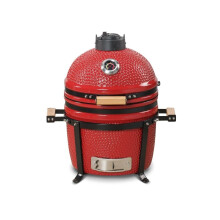 Kamado Bono Red Minimo 40cm Ceramic BBQ Smoker With Dual Zone System