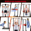 Gymax Multi-function Power Tower Pull Up Bar Dip Stand Home Gym Power Station 5