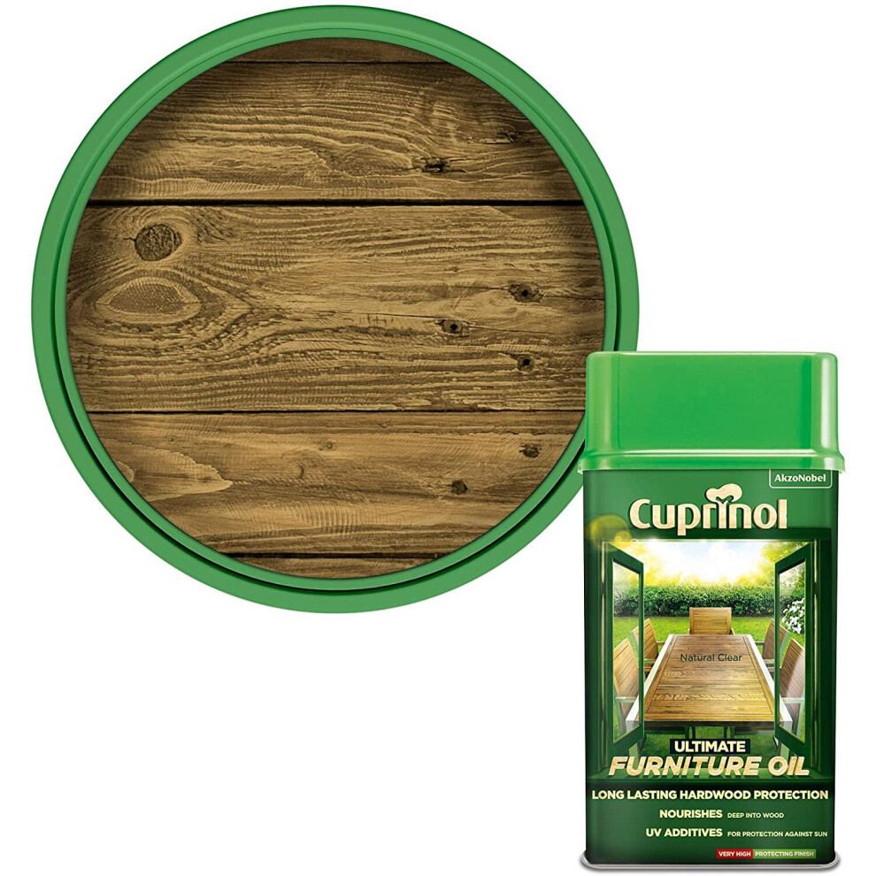 Cuprinol 5212402 Ultimate Furniture Oil Exterior Woodcare, Clear