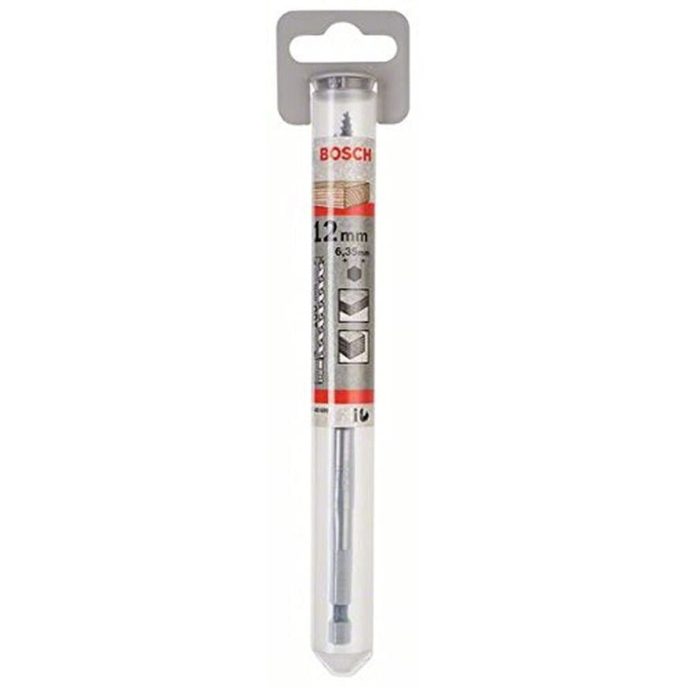 Bosch 2608585699 Auger Drill Bit, Hex Shank, 12mm x 100mm x 160mm, Black/Silver