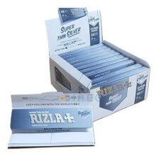 Rizla Silver King Size Combi Pack - 32 King Size Papers + 32 Paper Tips full box of 24