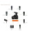 2.4G On-camera Flash Trigger Speedlite Wireless Transmitter with LCD Screen 12