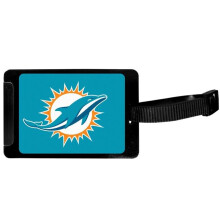 Siskiyou Sports Unisex NFL Miami Dolphins Ταυτότητα Αποσκευών, Μαύρη, 3.25"