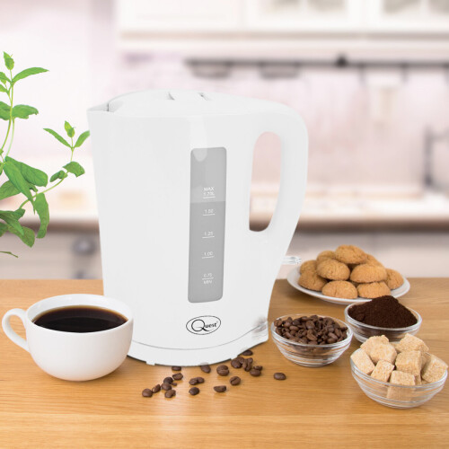 Quest (White) Quest Modern Kettle & Toaster Sets / 1.7L Kettle & 2 Slice Toaster 2