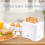 Quest (White) Quest Modern Kettle & Toaster Sets / 1.7L Kettle & 2 Slice Toaster 2