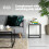LIVIVO Industrial Coffee Table Rectangular Metal Frame Grey Modern Living Room 5