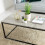 LIVIVO Industrial Coffee Table Rectangular Metal Frame Grey Modern Living Room 11