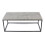 LIVIVO Industrial Coffee Table Rectangular Metal Frame Grey Modern Living Room 12