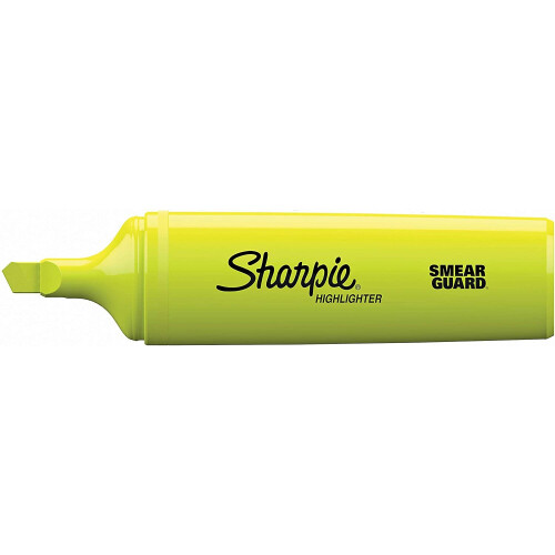Sharpie Sharpie Fluo XL Highlighters | Chisel Tip | Fluorescent Yellow | 2 Count 2