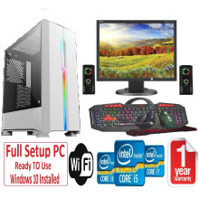 Fast Gaming PC Bundle - Core i5 8GB RAM 1TB GT710 2GB 19'' Monitor SAURON - Refurbished