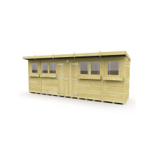 Pent Summer Shed 18ft x 4ft Fast & Free 2-5 Nationwide Delivery