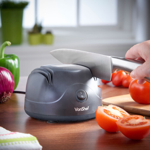 Electric Knife Sharpener 60W - Grinder with Scissor