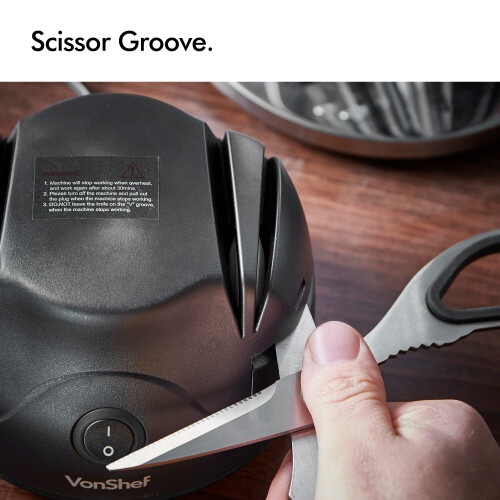 Electric Knife Sharpener 60W - Grinder with Scissor 1