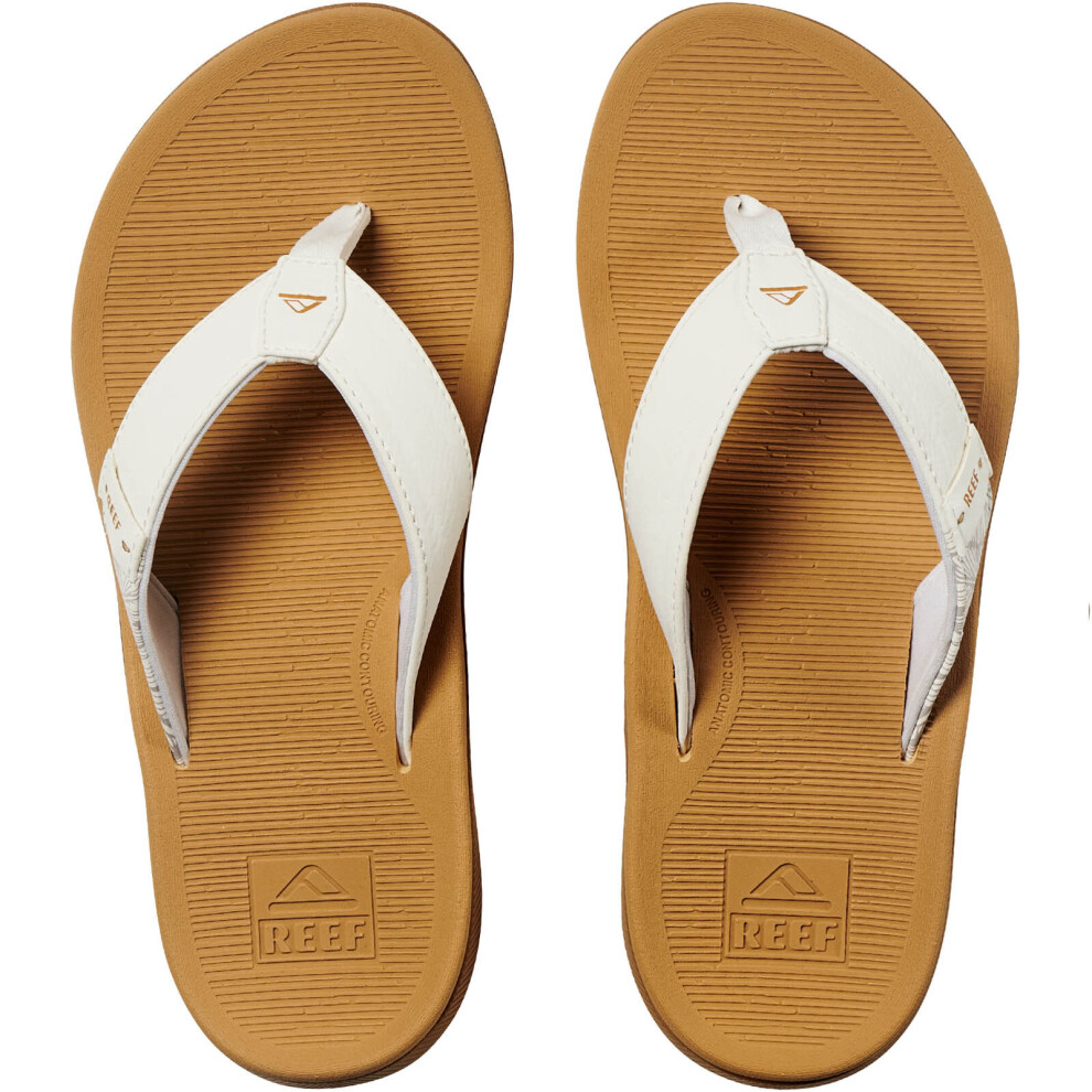 (8 UK, Cloud) Reef Womens Santa ANA Summer Beach Pool Sandals Thongs Flip Flops - Cloud