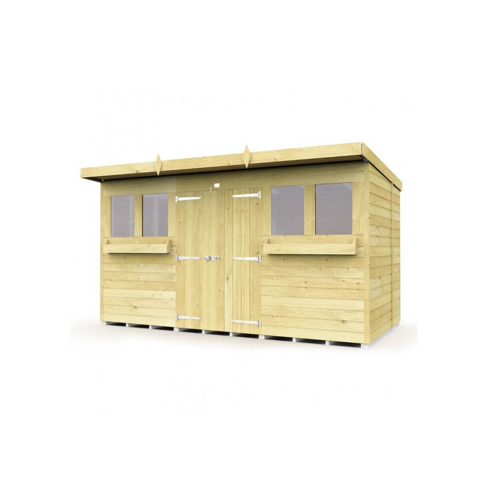 Total Sheds Pent Summer Shed 12Ft X 7Ft Fast & Free 2-5 Nationwide Delivery