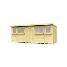 Pent Summer Shed 18ft x 5ft Fast & Free 2-5 Nationwide Delivery