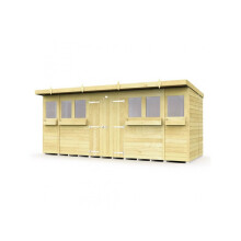 Pent Summer Shed 16ft x 7ft Fast & Free 2-5 Nationwide Delivery