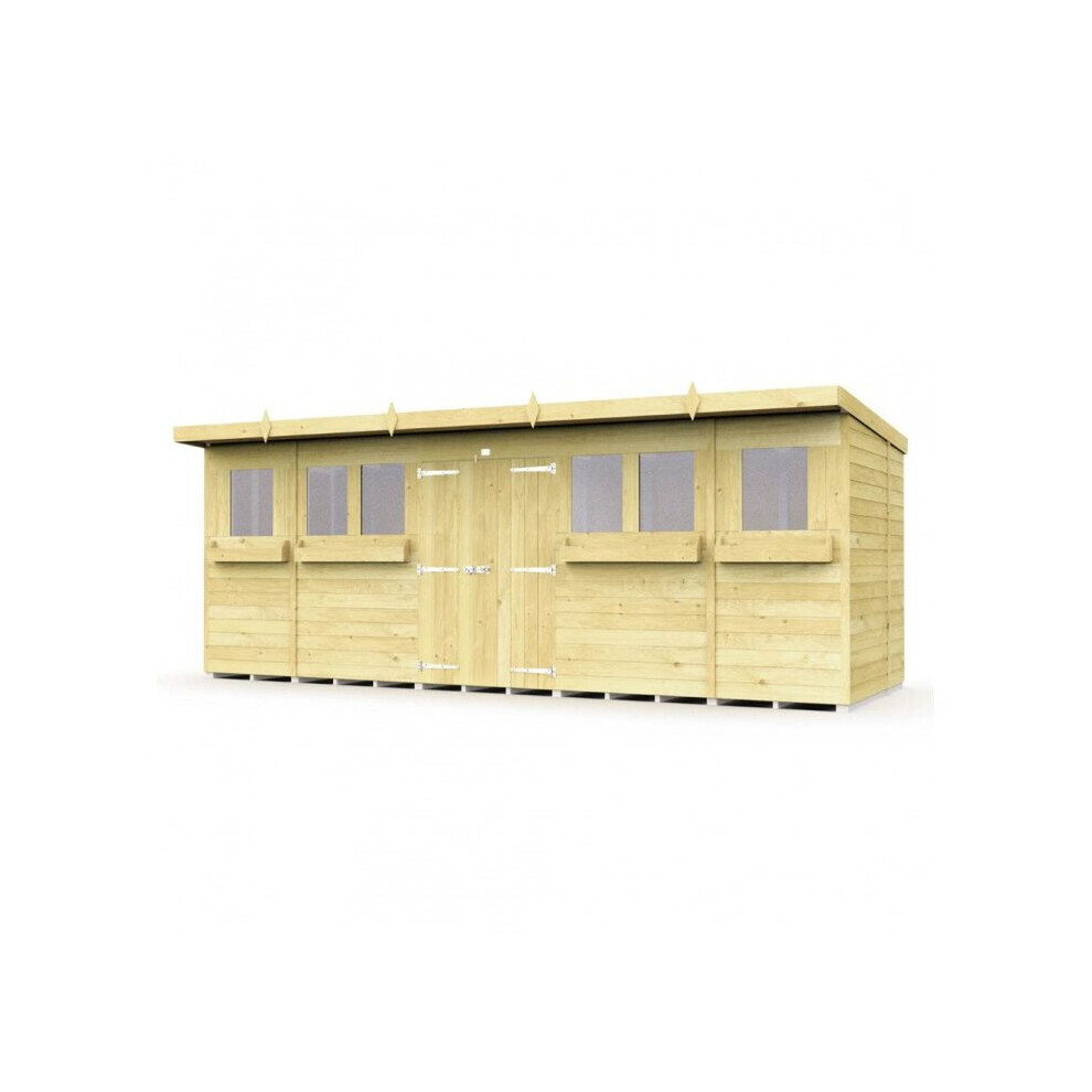 Total Sheds Pent Summer Shed 18Ft X 8Ft Fast & Free 2-5 Nationwide Delivery
